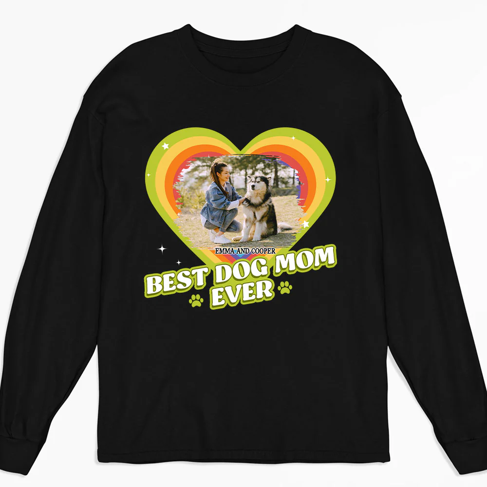 Proud To Have Lovely Dogs Photo - Personalized Custom Long Sleeve T-Shirt