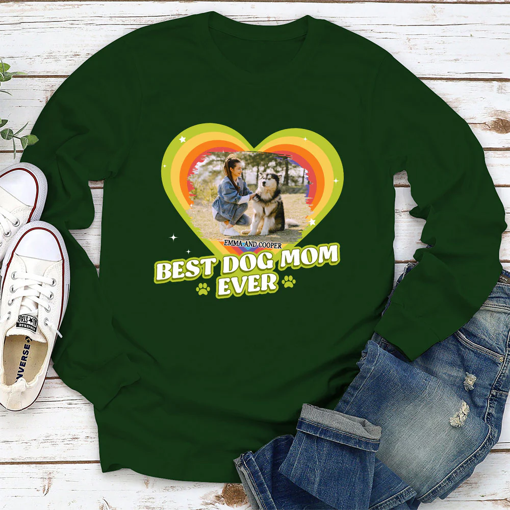 Proud To Have Lovely Dogs Photo - Personalized Custom Long Sleeve T-Shirt - Image 4