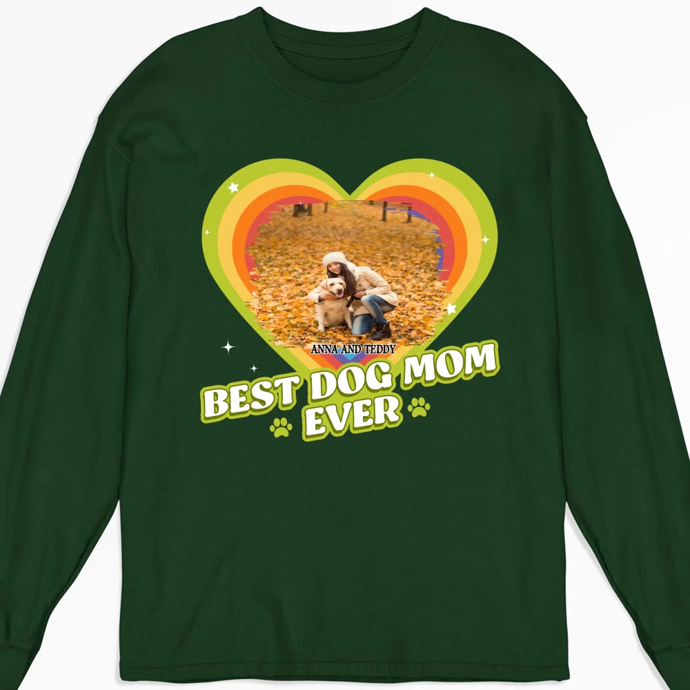 Proud To Have Lovely Dogs Photo - Personalized Custom Long Sleeve T-Shirt - Image 7