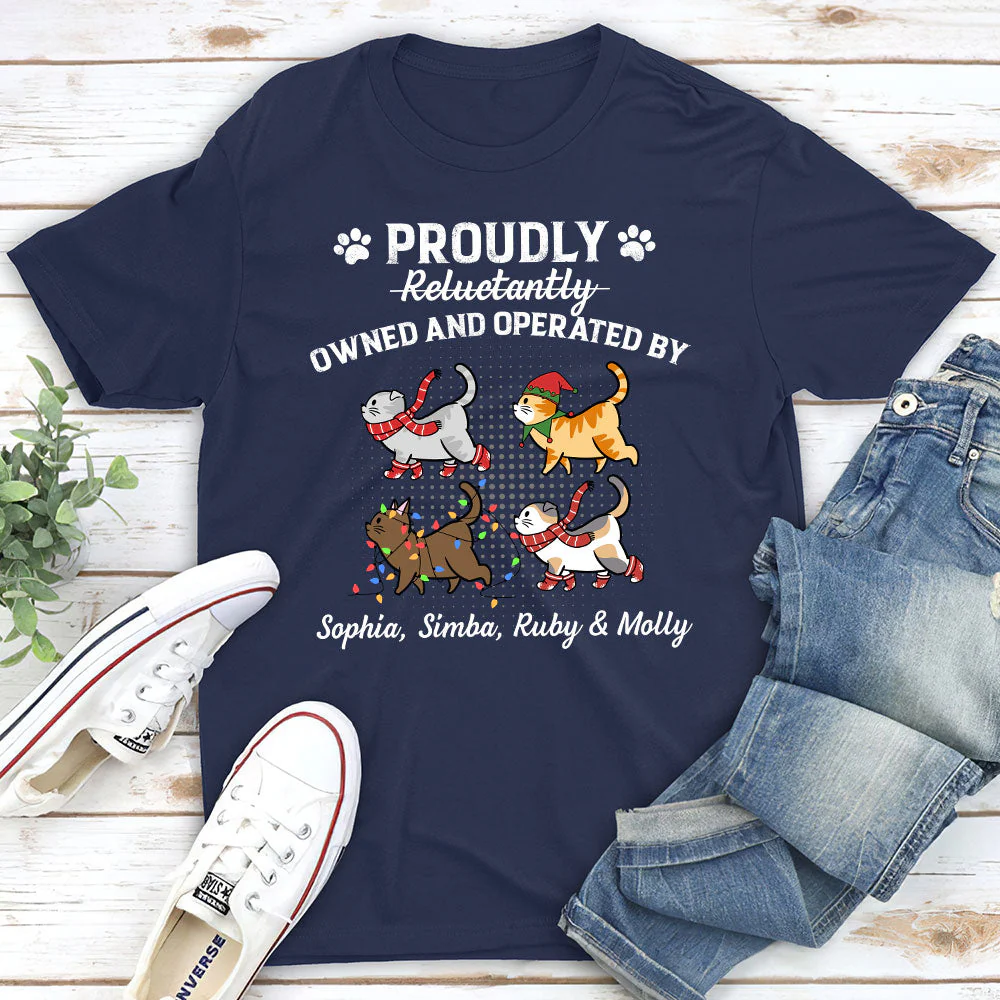 Proudly Operated By - Personalized Custom Unisex T-shirt - Image 2