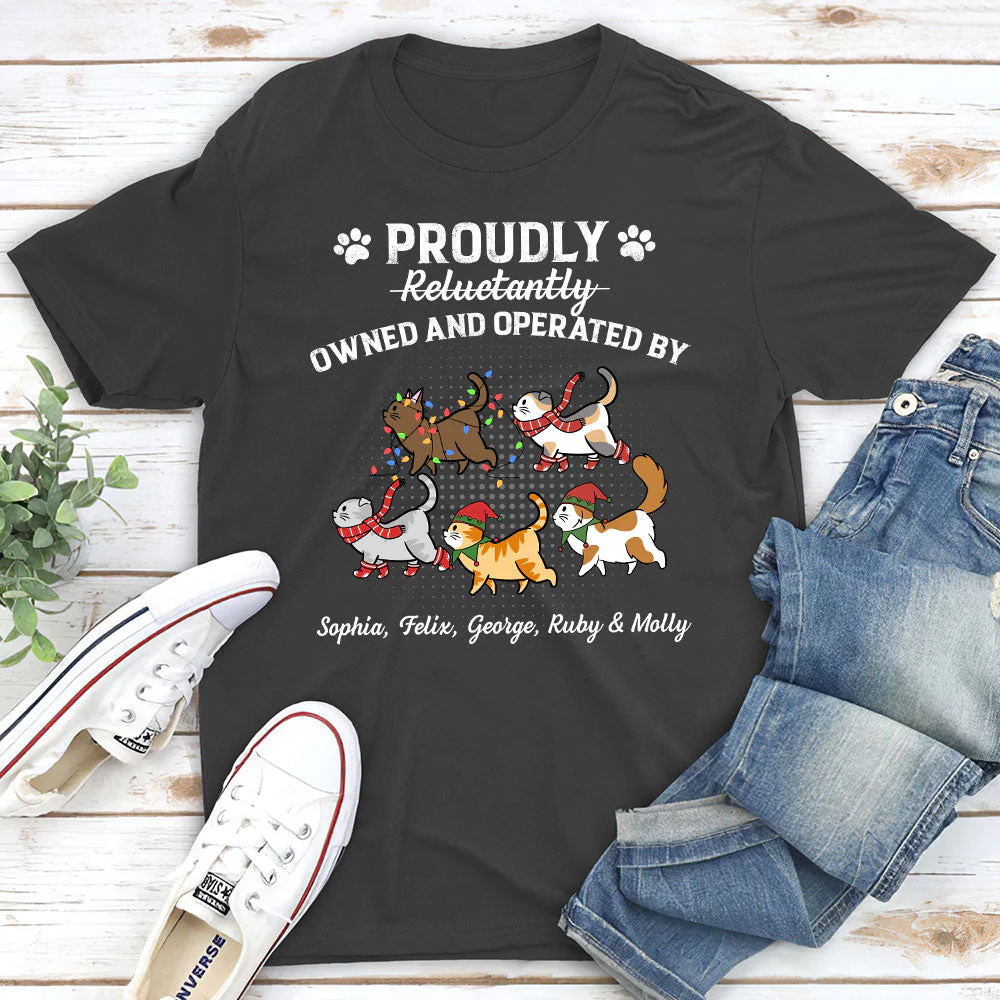 Proudly Operated By - Personalized Custom Unisex T-shirt - Image 4
