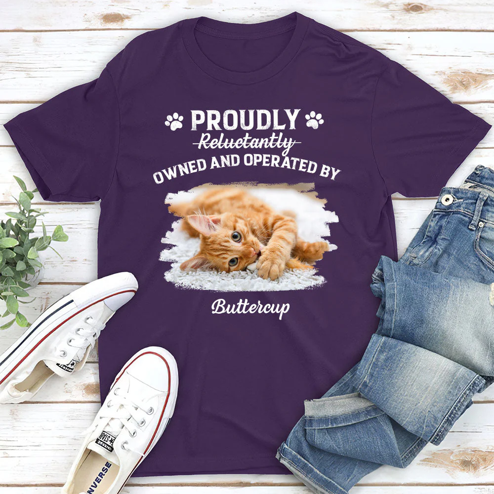 Proudly Operated By - Personalized Custom Unisex T-shirt - Image 5