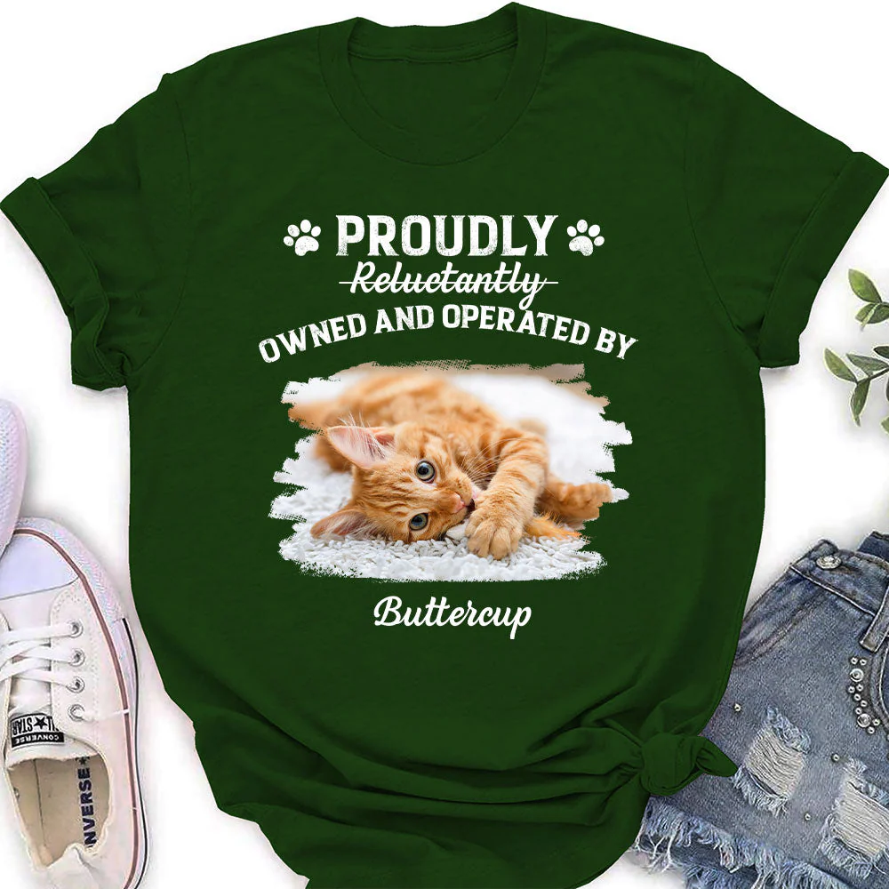 Proudly Operated By - Personalized Custom Women's T-shirt - Image 5