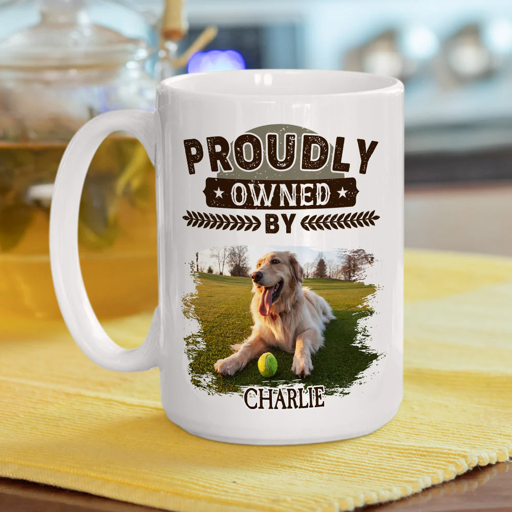 Proudly Owned By - Personalized Custom Coffee Mug - Image 6