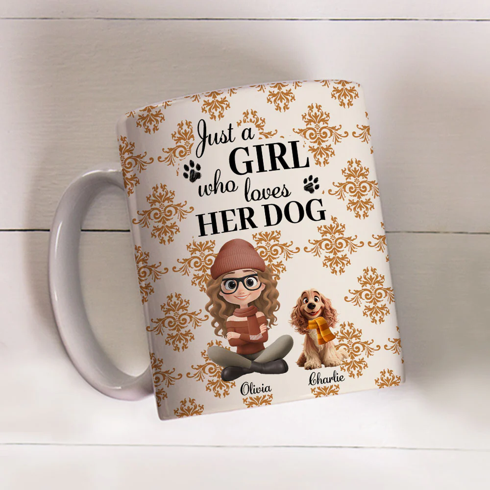 Pumskin Dog Autumn - Personalized Custom Coffee Mug - Image 3