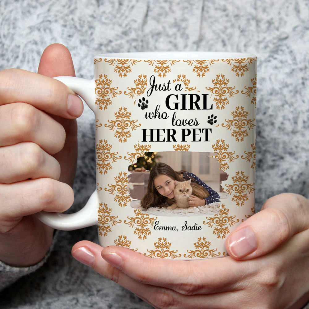 Pumskin Pet Autumn Photo - Personalized Custom Coffee Mug - Image 2