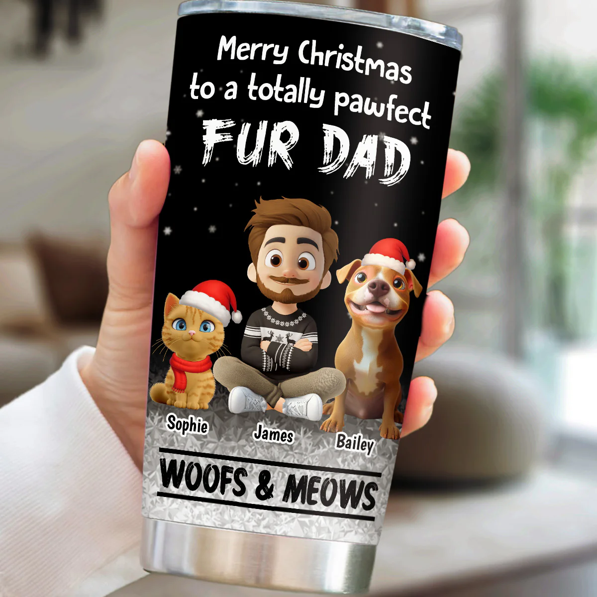 Pur And Kiss Are All You Need - Personalized Custom Tumbler - Image 2