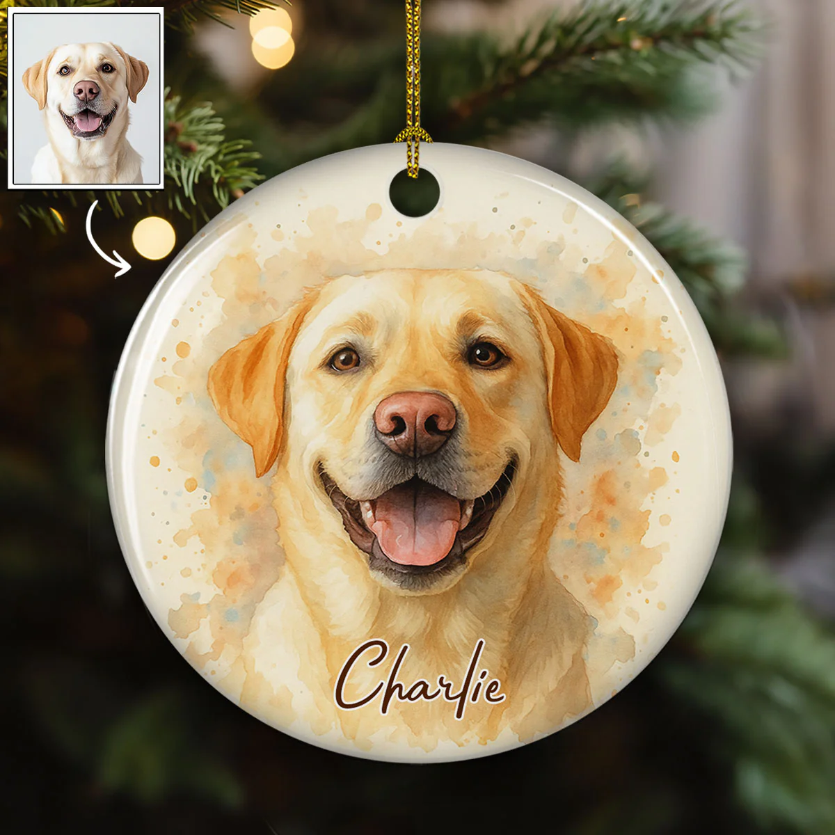 Purest Love - Personalized Custom Ceramic Ornament