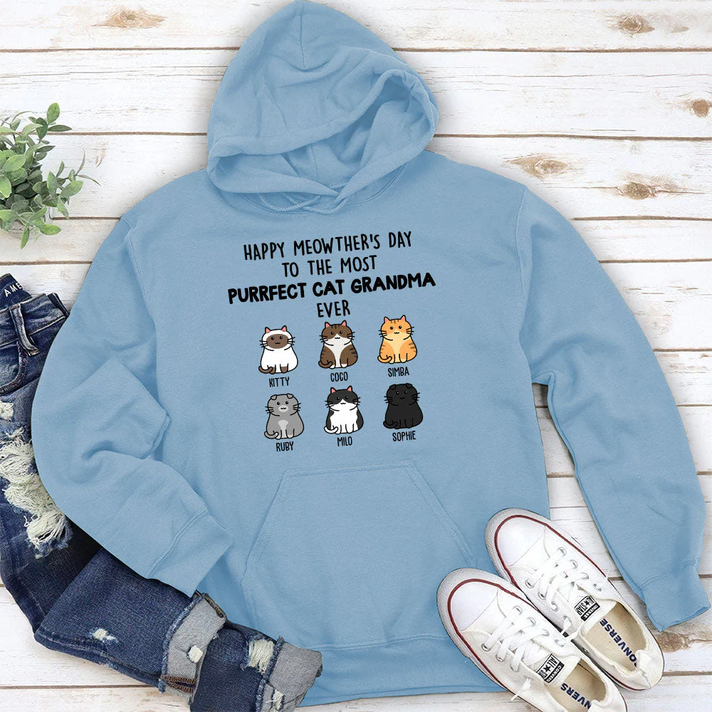 Purrfect Cat Mom – Personalized Custom Hoodie - Image 4