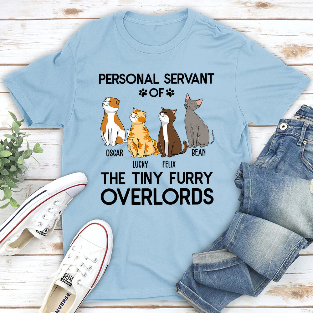 Purrsonal Servant - Personalized Custom Unisex T-shirt - Image 4