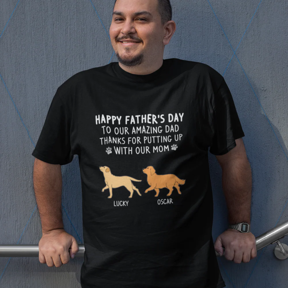 Put Up With My Mom - Personalized Custom Unisex T-shirt - Image 4