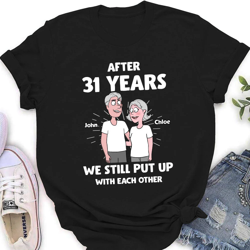 Put Up With - Personalized Custom Women's T-shirt - Image 3