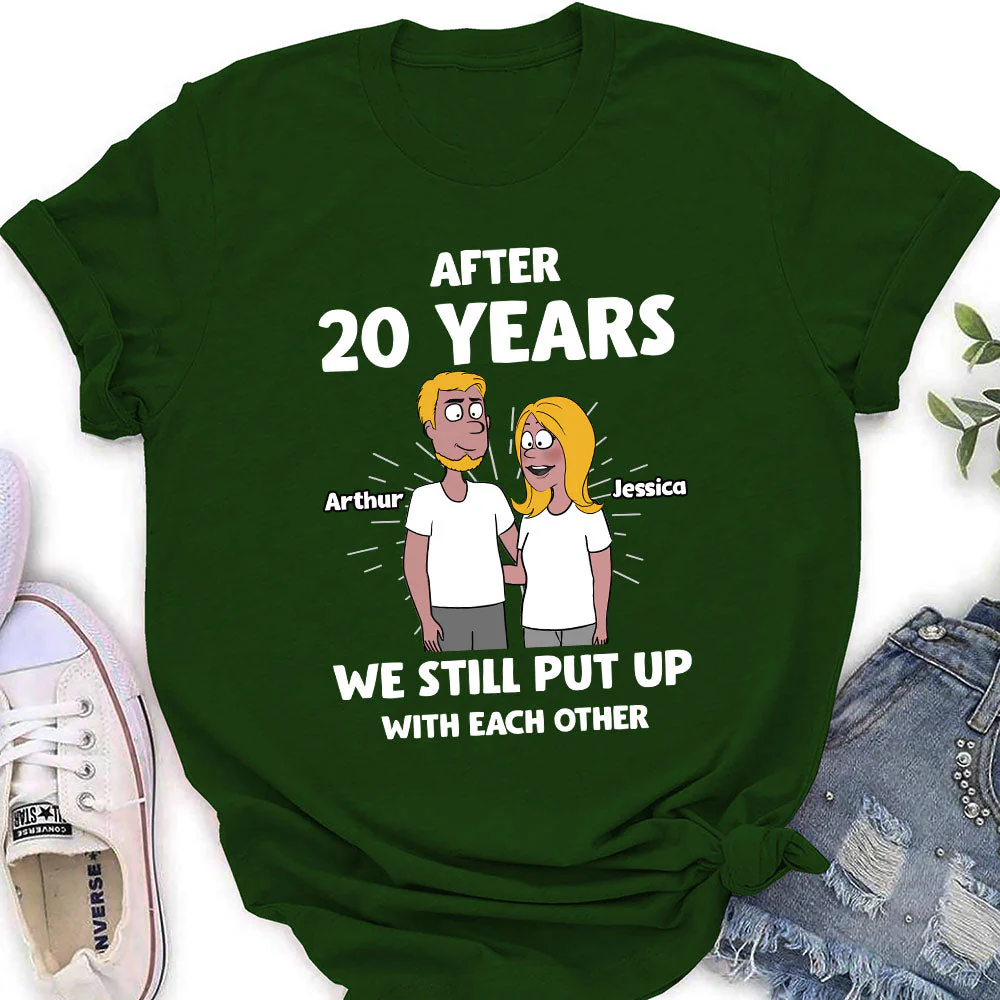 Put Up With - Personalized Custom Women's T-shirt - Image 4