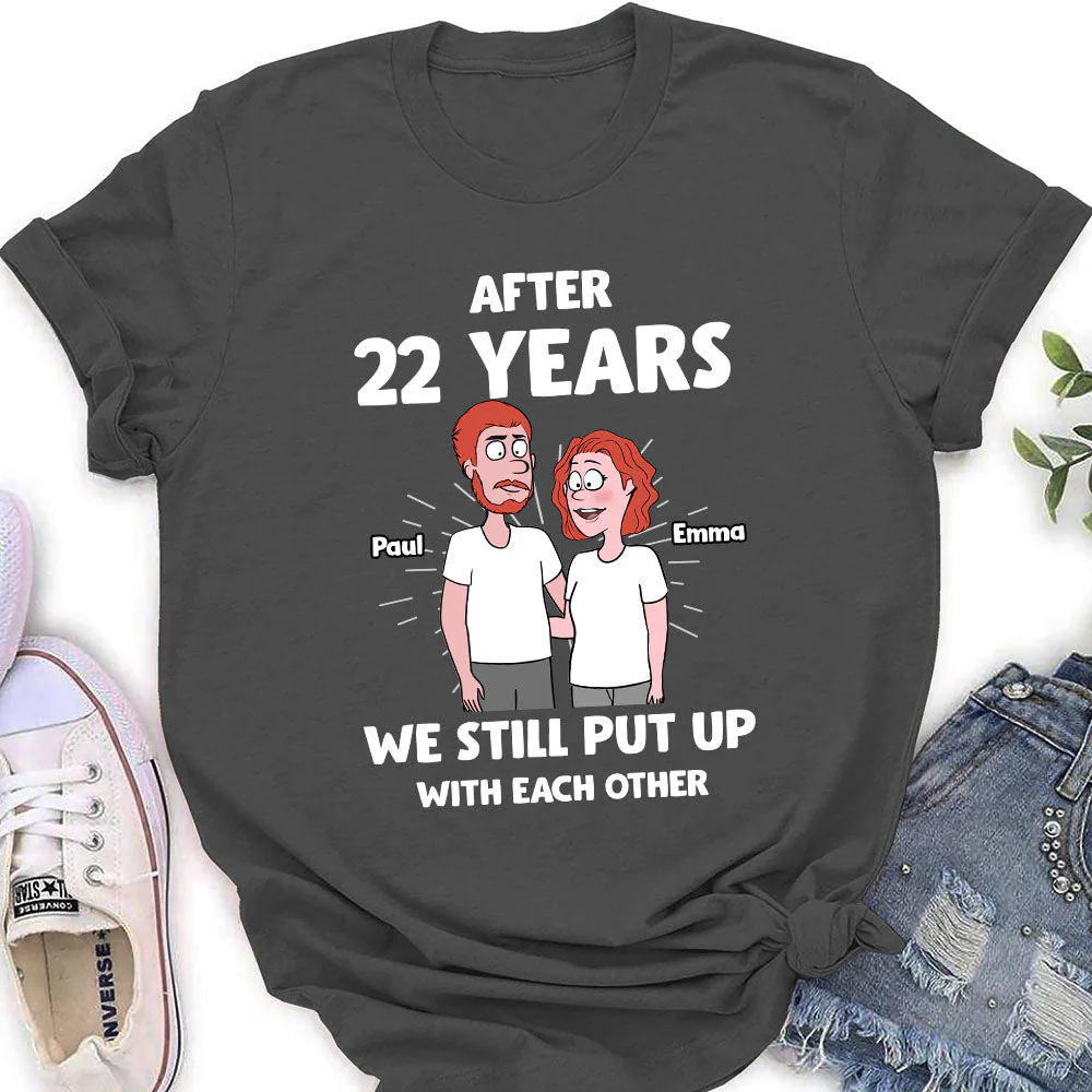Put Up With - Personalized Custom Women's T-shirt - Image 5