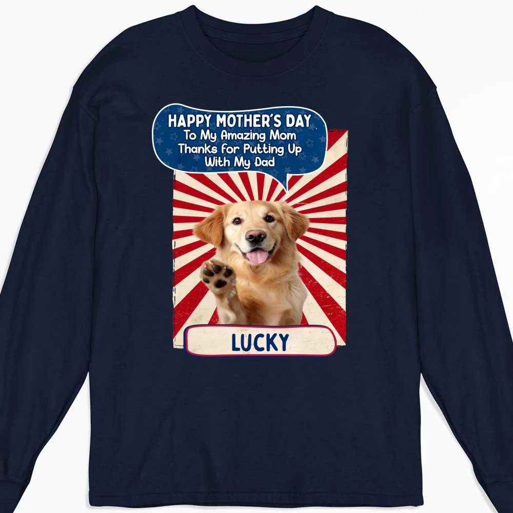 Putting Up Photo -  Personalized Custom Long Sleeve T-Shirt - Image 3