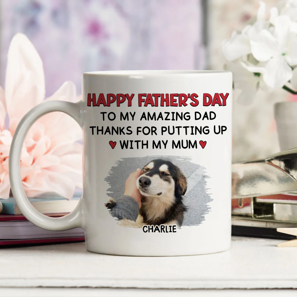 Putting Up With My Mom Mum Photo - Persionalized Custom Coffee Mug