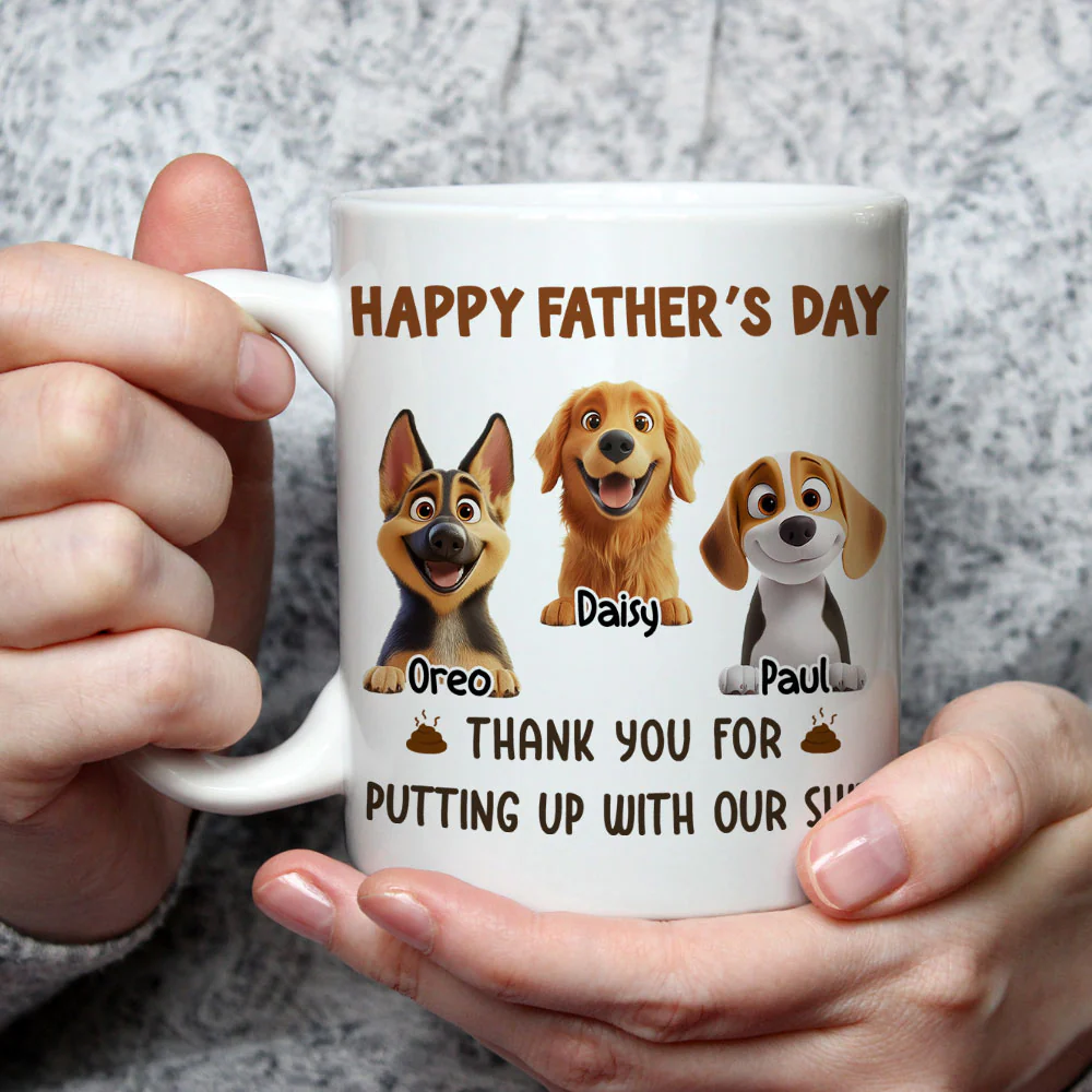 Putting Up With My Shit Daddy - Personalized Custom Coffee Mug - Image 5