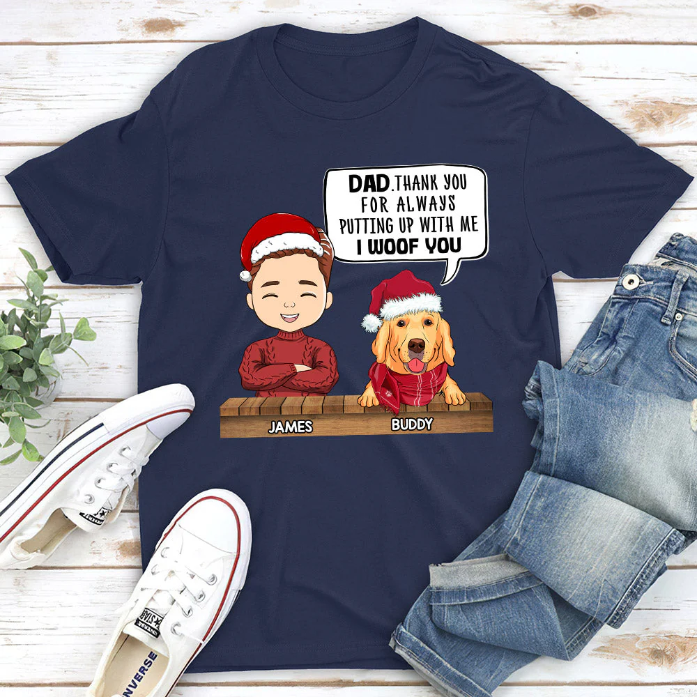 Putting Up With - Personalized Custom Unisex T-shirt - Image 2