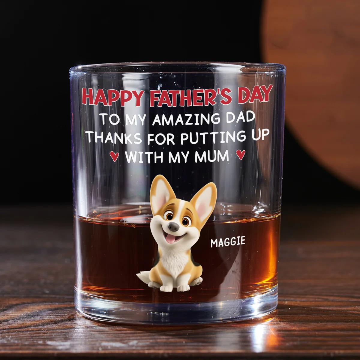 Putting Up With - Personalized Custom Whiskey Glass - Image 4