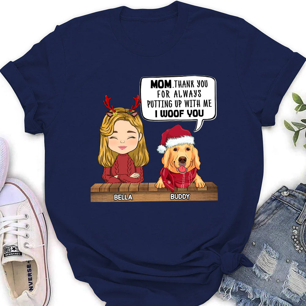 Putting Up With - Personalized Custom Women's T-shirt - Image 2