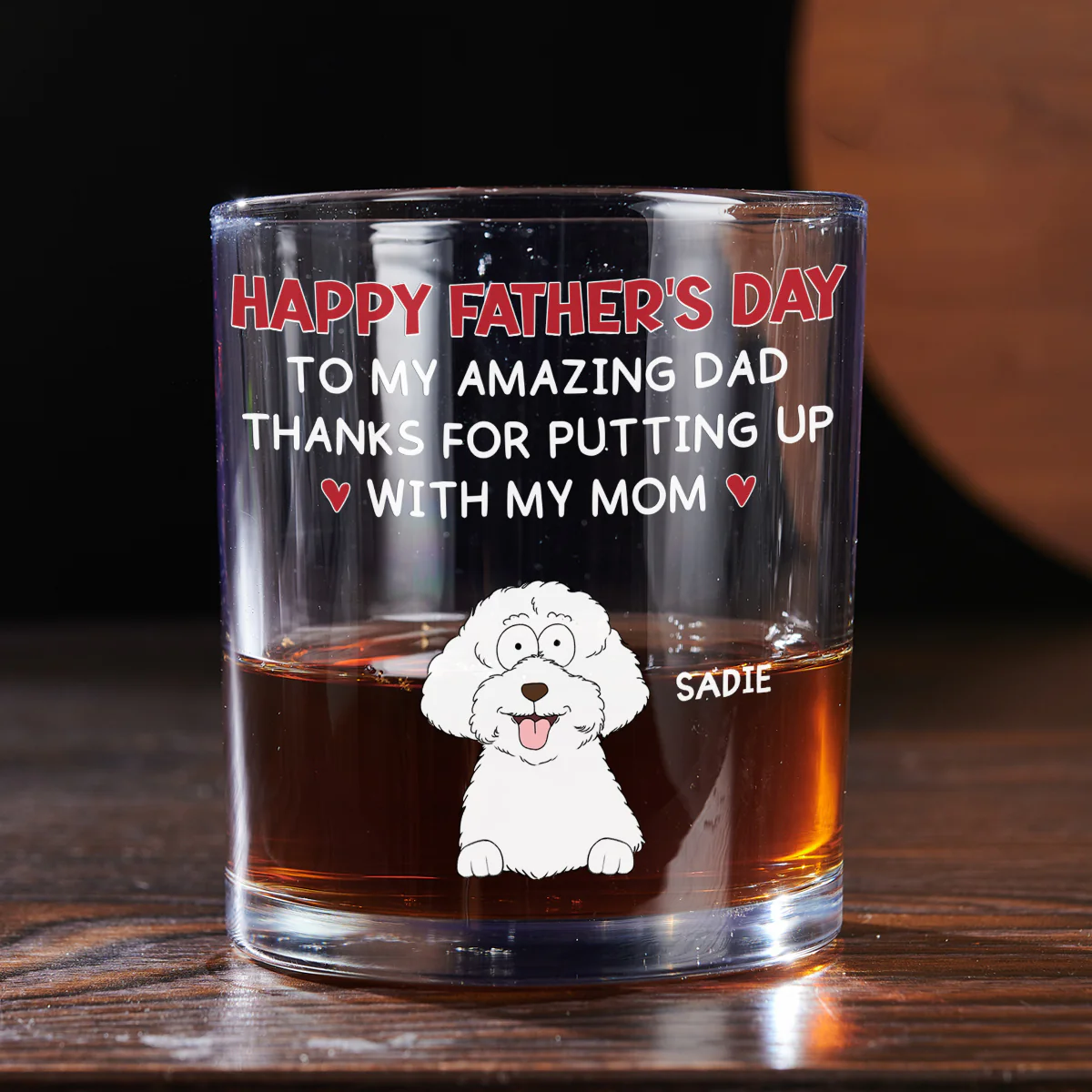 Putting Up With Version 3 - Personalized Custom Whiskey Glass - Image 5