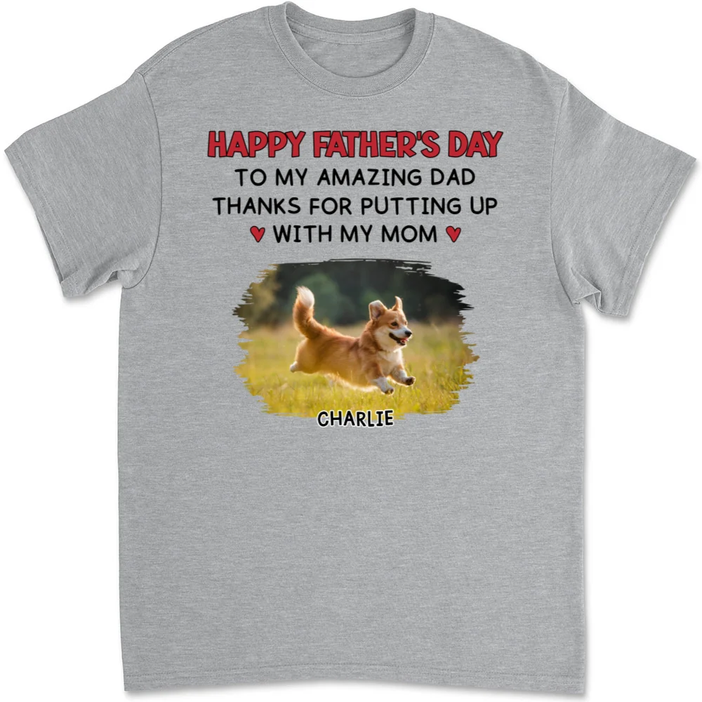 Putting Up With Version Photo 3 - Personalized Custom Unisex T-Shirt - Image 2