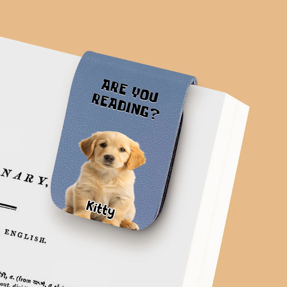 Reading Or Not Photo - Personalized Custom Leather Bookmark - Image 6