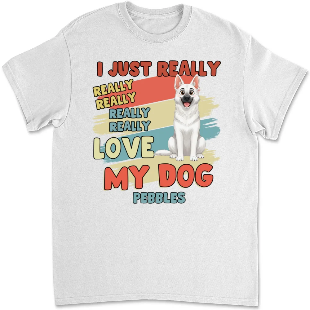 Really Really Love Storybook Dog - Personalized Custom Unisex T-Shirt - Image 6