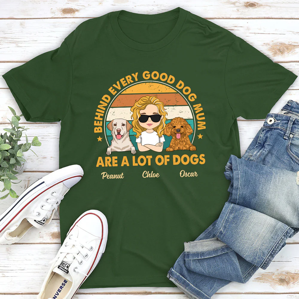 Retro Amazing Mom - Personalized Custom Premium T-shirt - Image 3