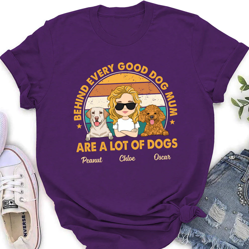Retro Amazing Mom - Personalized Custom Women's T-shirt - Image 4