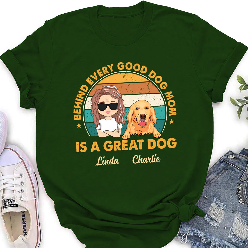 Retro Amazing Mom - Personalized Custom Women's T-shirt - Image 5