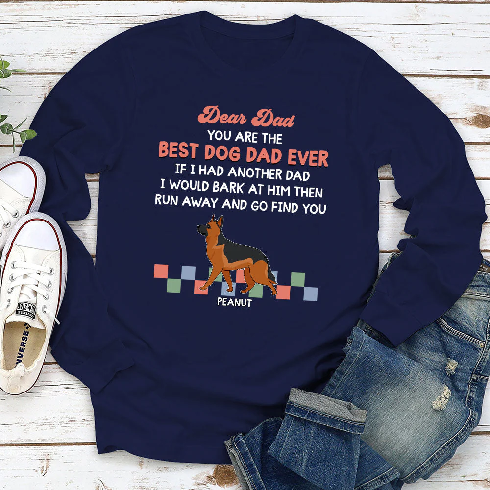 Retro Dog Mom - Personalized Custom Long Sleeve T-shirt - Image 2