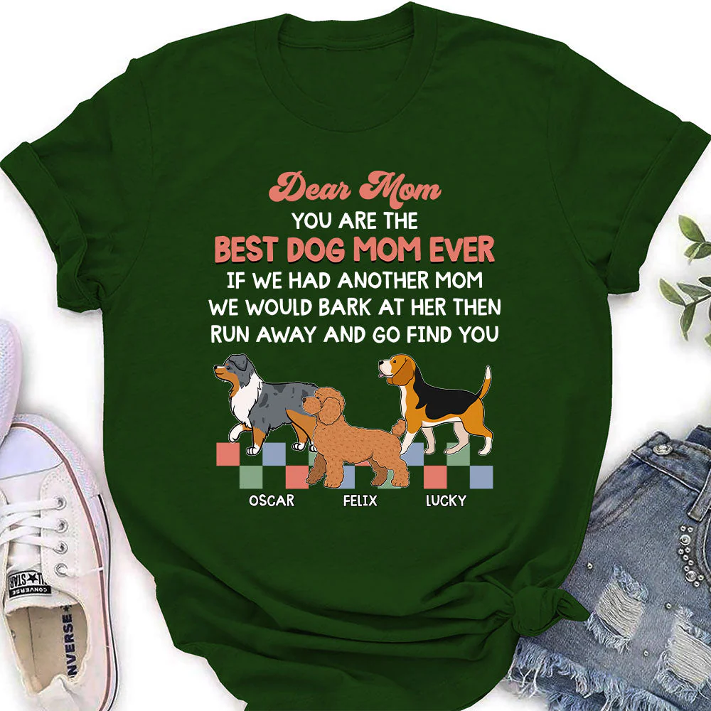 Retro Dog Mom - Personalized Custom Women's T-shirt - Image 5