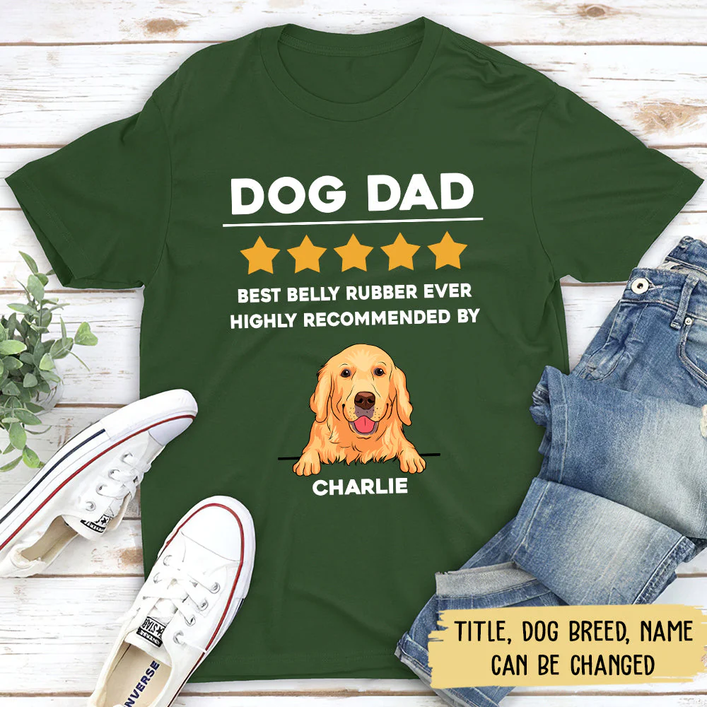 Review Dog Mom/Dad - Personalized Custom Unisex T-shirt - Image 4
