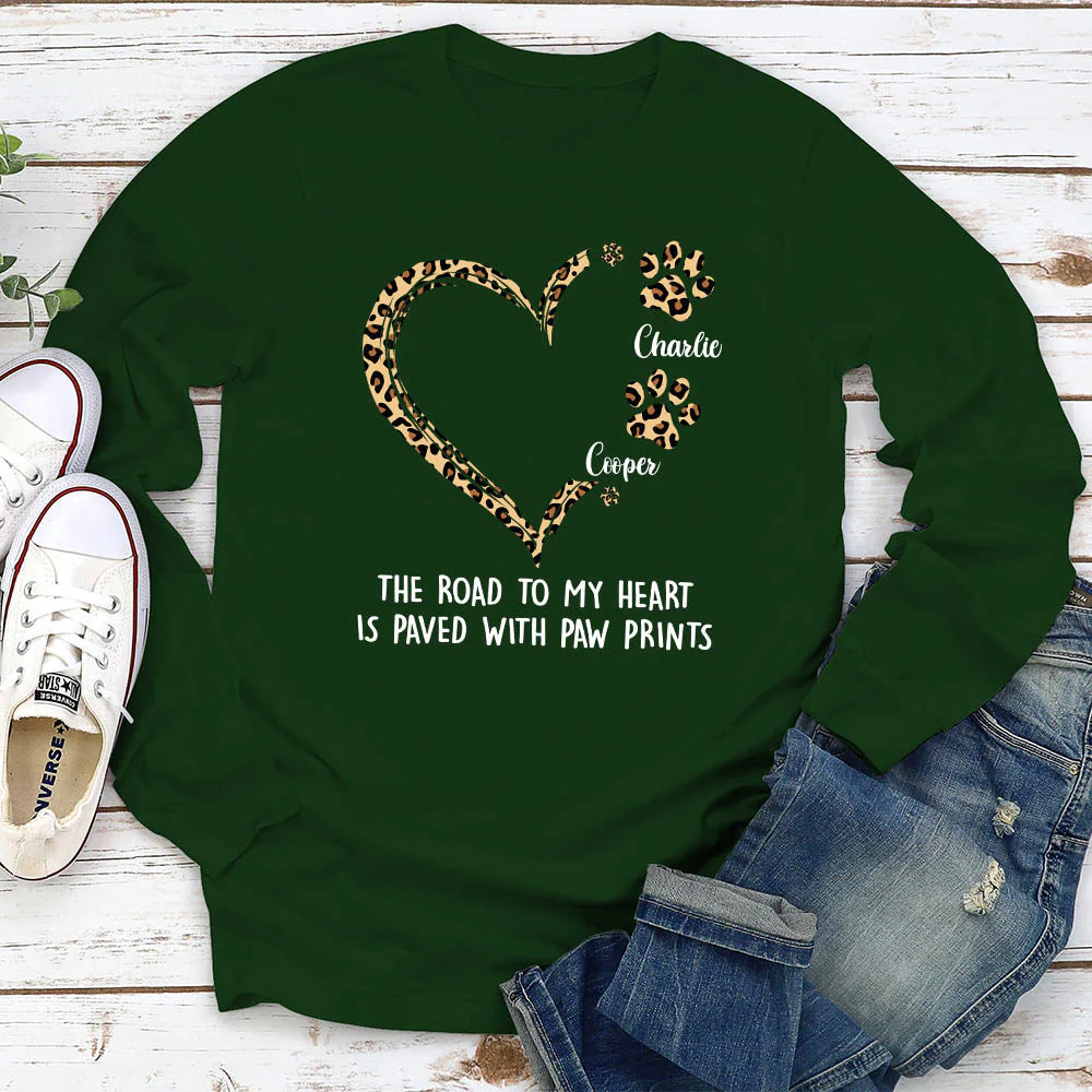 Road To Heart 2 - Personalized Custom Long Sleeve T-shirt - Image 2