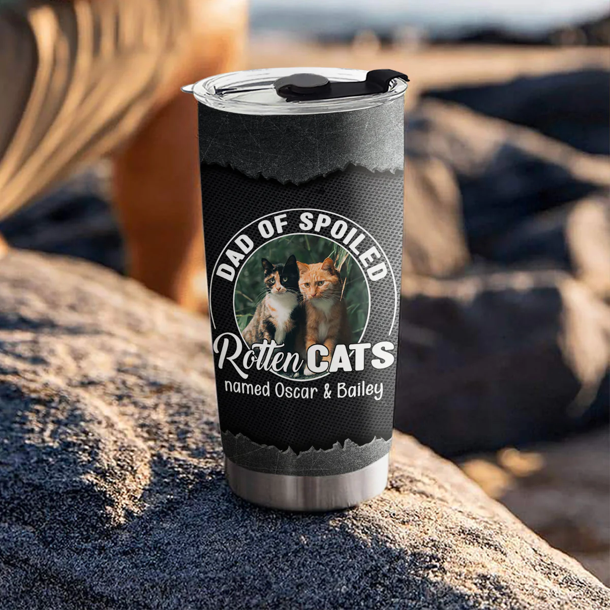 Rotten Cat Cartoon Ver Photo - Personalized Custom Tumbler - Image 4