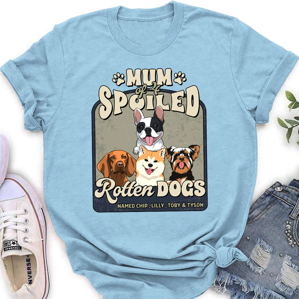 Rotten Dog Named - Personalized Custom Women's T-shirt - Image 4