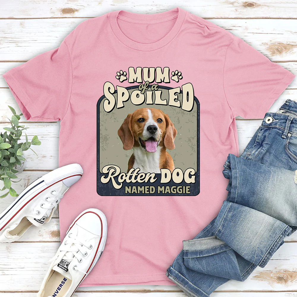 Rotten Dog Named Photo - Personalized Custom Unisex T-Shirt - Image 3