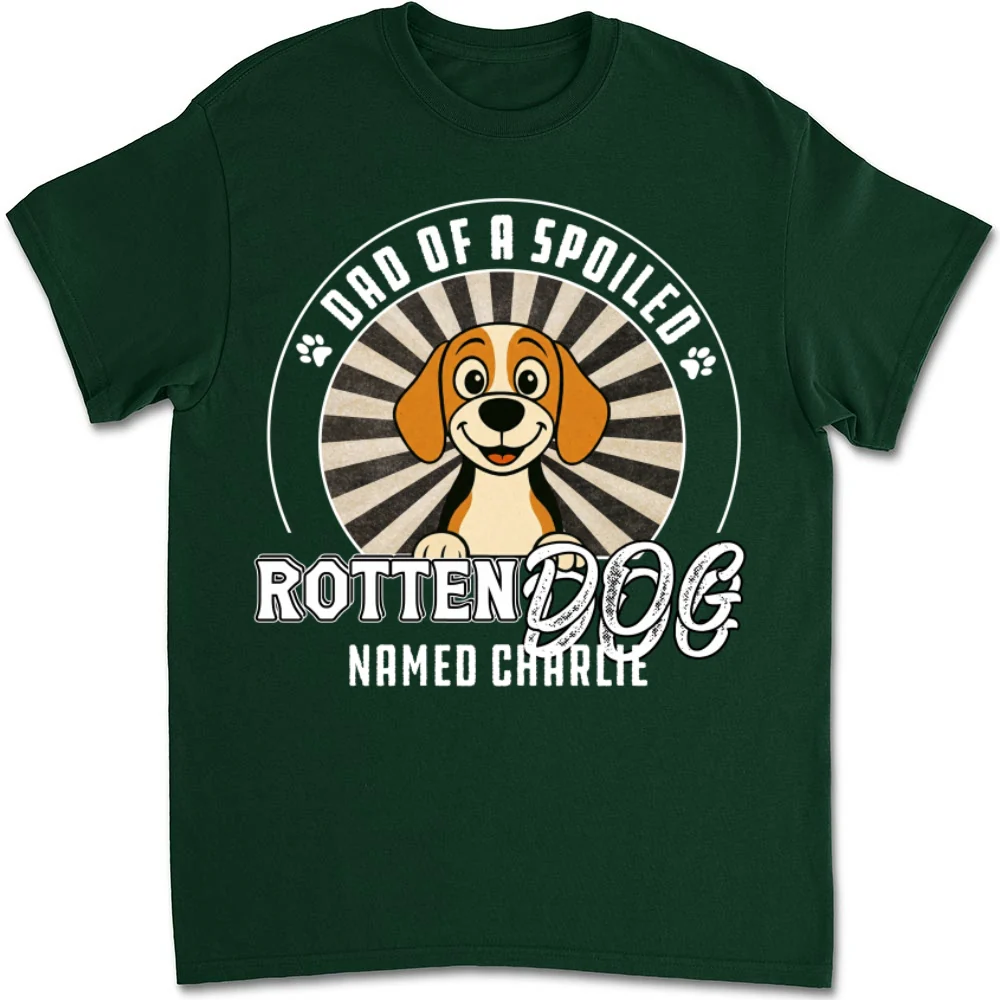 Rotten Dog Of Mom Retro - Personalized Custom Unisex T-Shirt - Image 7