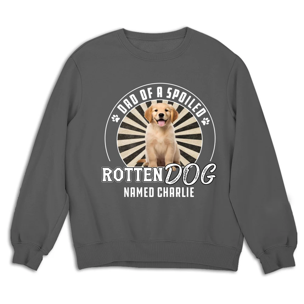 Rotten Dog Of Mom Retro Photo - Personalized Custom Sweatshirt - Image 3