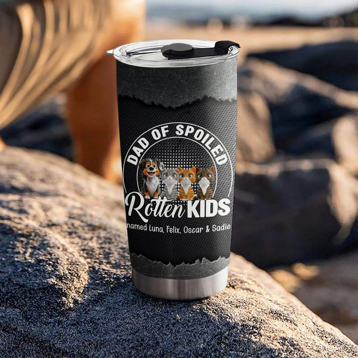 Rotten Pet Cartoon - Personalized Custom Tumbler - Image 4