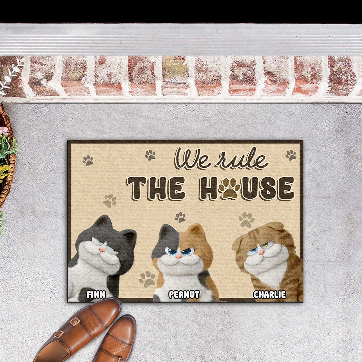 Rule The House - Personalized Custom Doormat - Image 5
