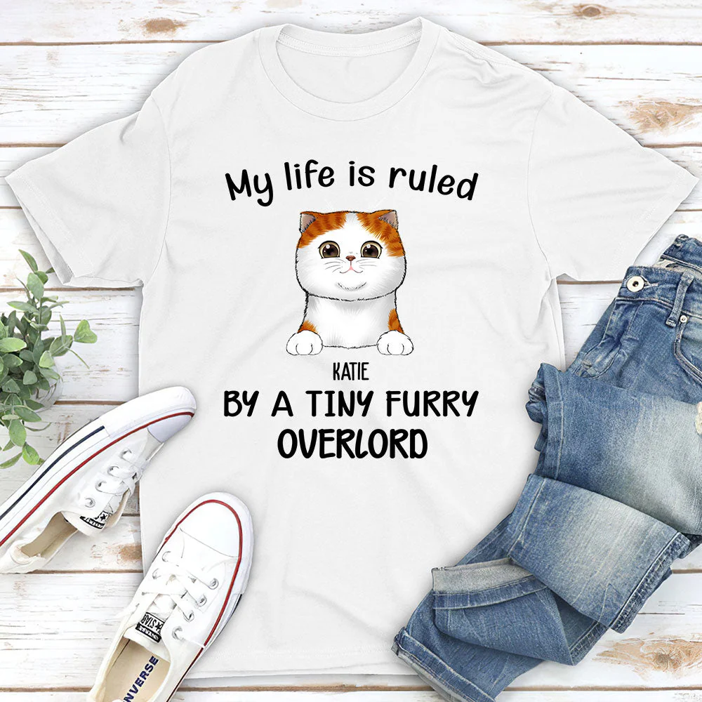 Ruled By Cats - Personalized Custom Unisex T-shirt - Image 2