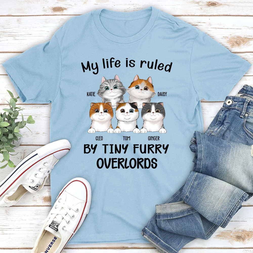 Ruled By Cats - Personalized Custom Unisex T-shirt - Image 3