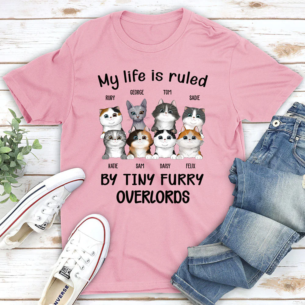 Ruled By Cats - Personalized Custom Unisex T-shirt - Image 4