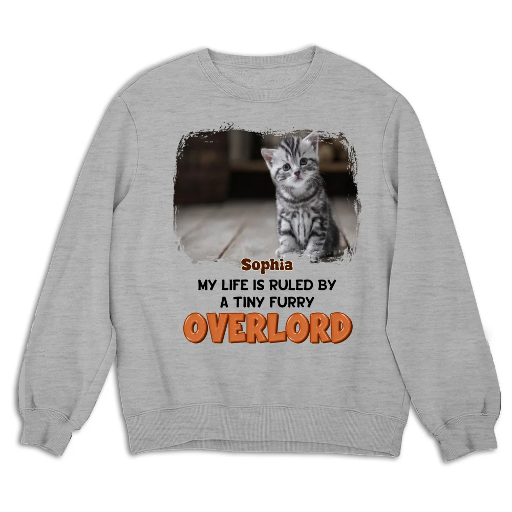 Ruled By Chunky Funny Cats Photo - Personalized Custom Sweatshirt - Image 4