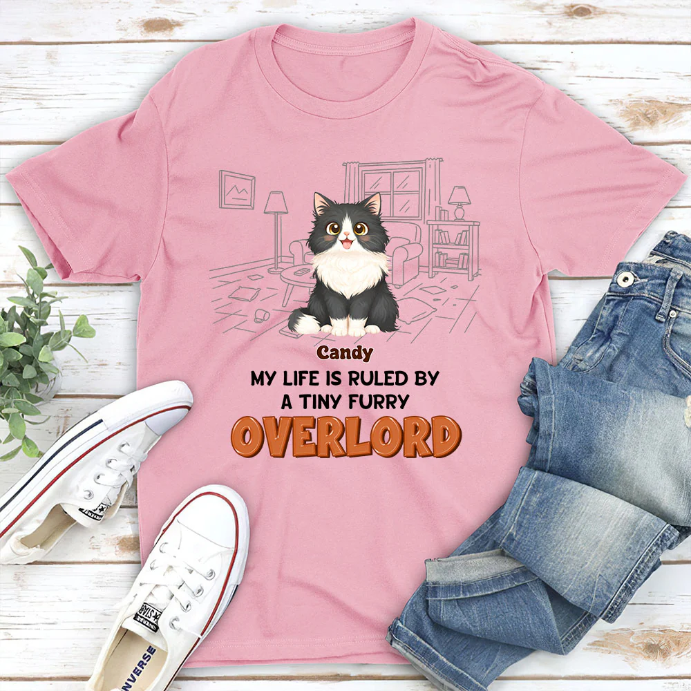 Ruled By Storybook Funny Cats - Personalized Custom Unisex T-Shirt - Image 4