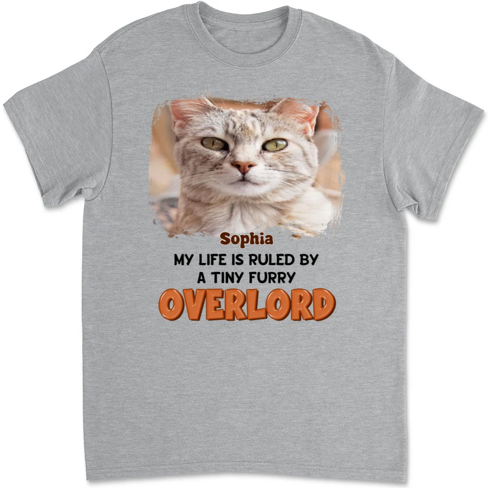 Ruled By Storybook Funny Cats Photo - Personalized Custom Unisex T-Shirt - Image 4