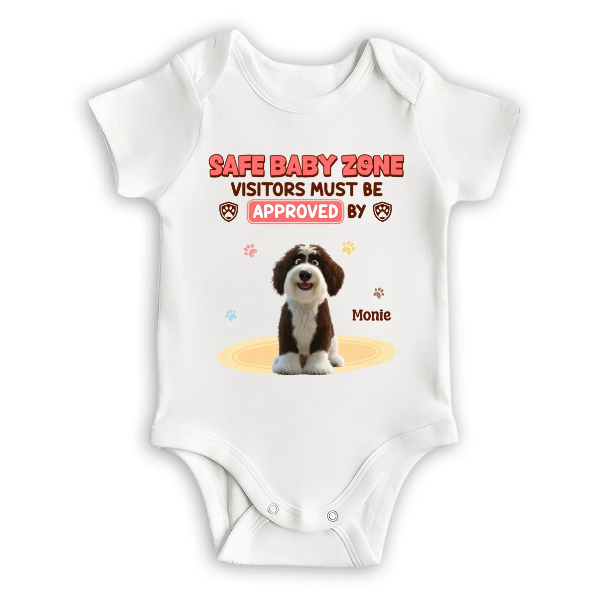 Safe Baby Zone - Personalized Custom Baby Onesie - Image 6