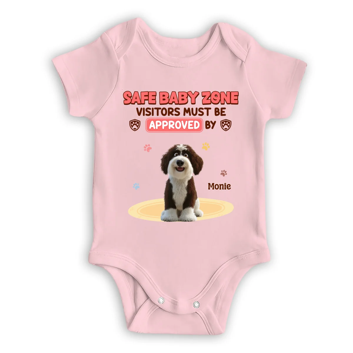 Safe Baby Zone - Personalized Custom Baby Onesie - Image 9